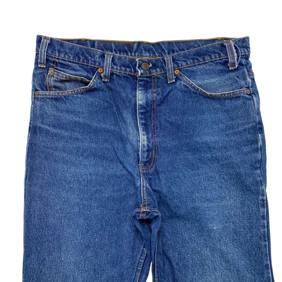 LEVIS Vintage Orange Tab Denim Blue Jeans 517 36 x 33 Mens #20517 0217 - Picture 3 of 11